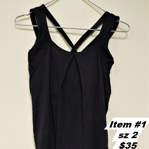 Lululemon Black Size 2 Tank - Picture 2 of 5